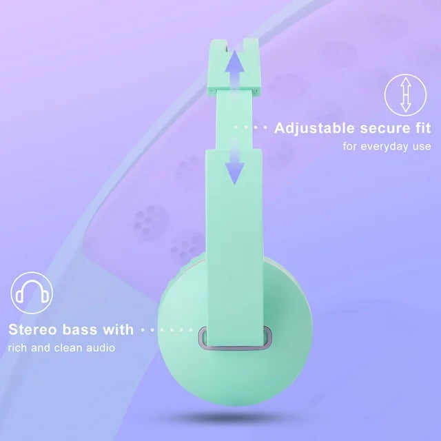 Adjustable secure fit for everyday use, Stereo bass with rich and clean audio