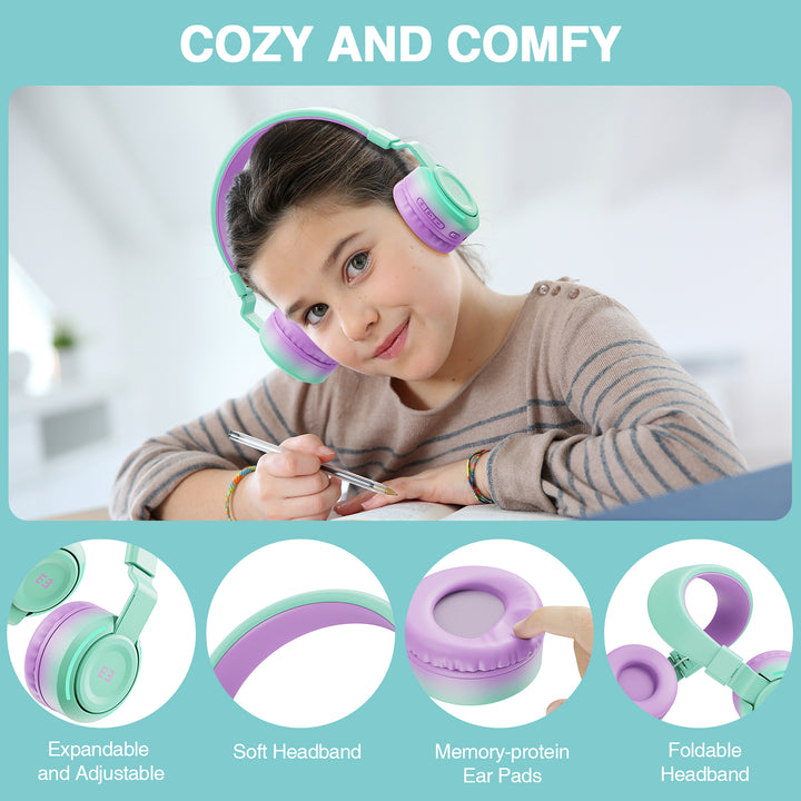 COZY AND COMFY, Expandable
and Adjustable, Soft Headband, Memory-protein, Ear Pads, Foldable
Headband