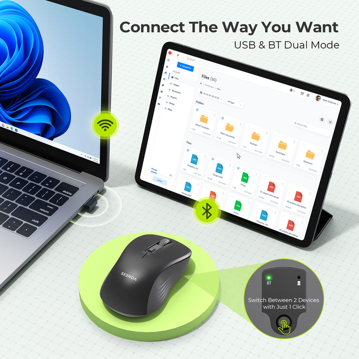 Connect The Way You Want USB & BT Dual Mode