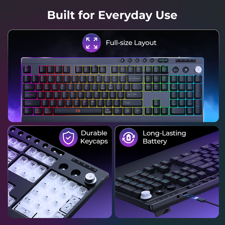 KMG500 - Wireless Gaming Keyboard Mouse Combo with RGB Backlight