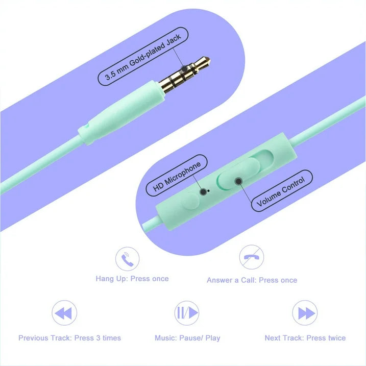 Keys and parameters of SEENDA WGYP-018 | Lightweight Foldable On-Ear Headphones with Microphone