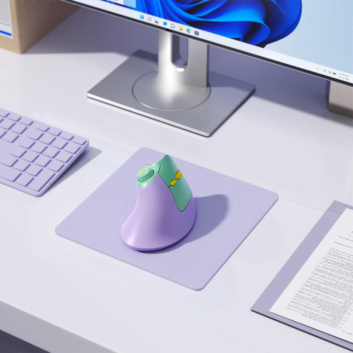 work place with SEENDA MOU-302 Vertical Wireless Mouse