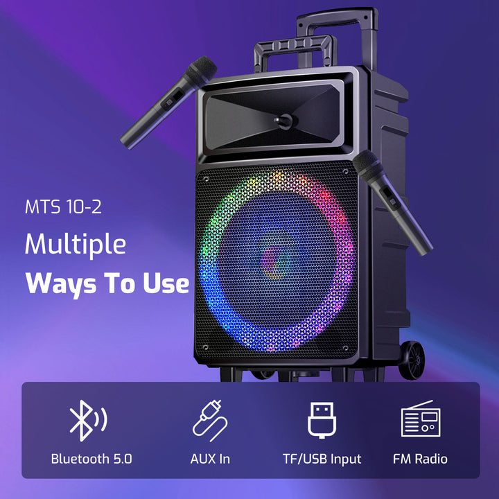 Multiple Ways To Use, Bluetooth 5.0, AUX In, TF/USB Input FM Radio
