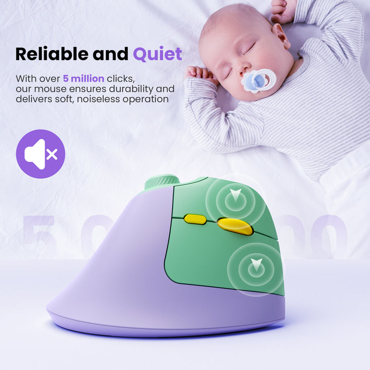 Reliable and Quiet
With over 5 million clicksour mouse ensures durability anddelivers soft, noiseless operation