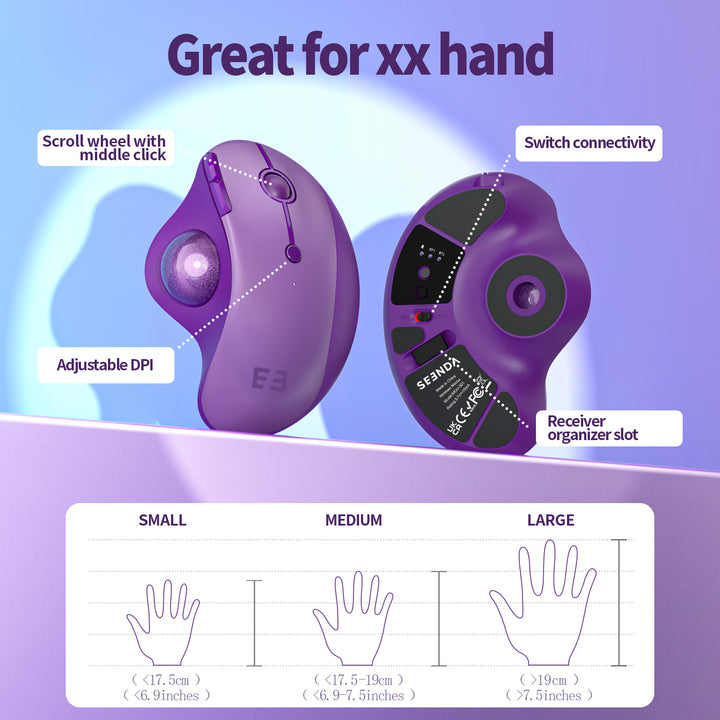 The mouse is great for any size of hand