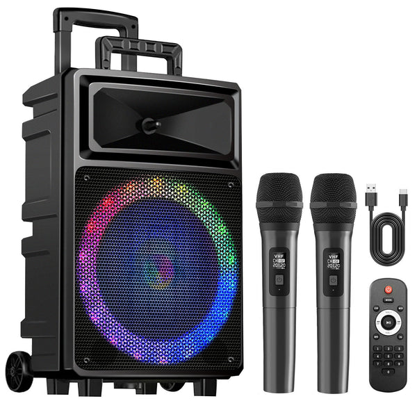 SEENDA BSE-10 | Karaoke Machine with 2 Wireless Microphones