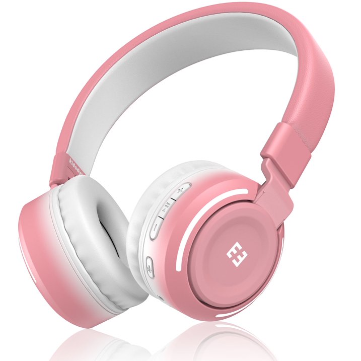 SEENDA HEO-202 | Kids Bluetooth Headphones-Cherry Blossom Pink color