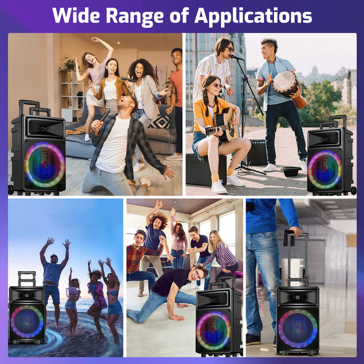 Wide Range of Applications with SEENDA BSE-10 | Karaoke Machine with 2 Wireless Microphones