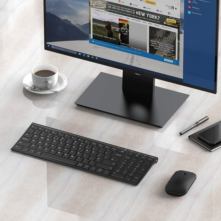WGJP-031B Wireless Ultra Slim Keyboard Mouse Combo