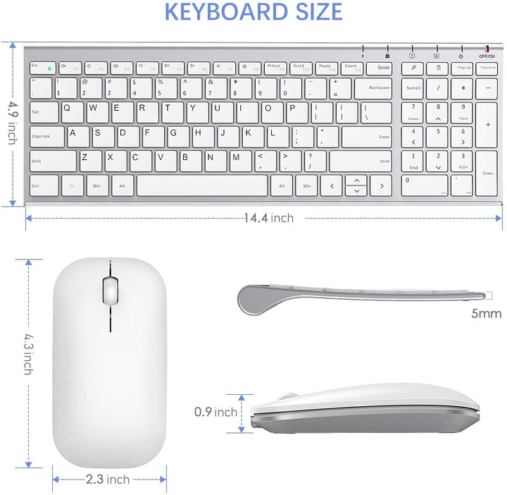 WGJP-031B Wireless Ultra Slim Keyboard Mouse Combo